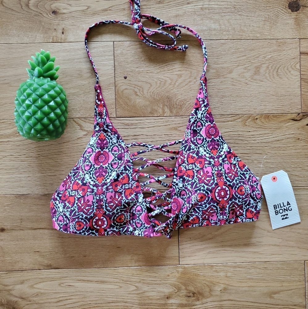 NWT! Billabong Del Rey Cami Bikini Top - Picture 3 of 4